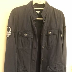 Black urban outfitters military jacket
